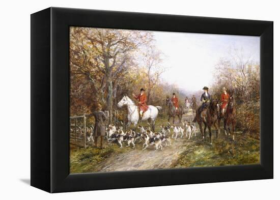 Going Through the Copse-Heywood Hardy-Framed Premier Image Canvas