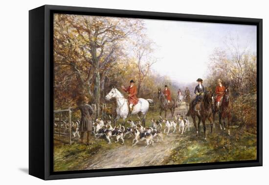 Going Through the Copse-Heywood Hardy-Framed Premier Image Canvas