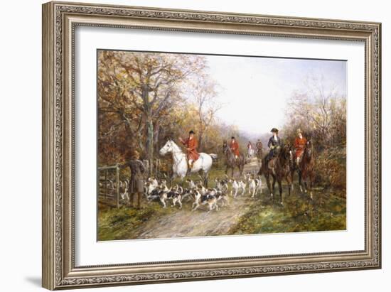 Going Through the Copse-Heywood Hardy-Framed Giclee Print