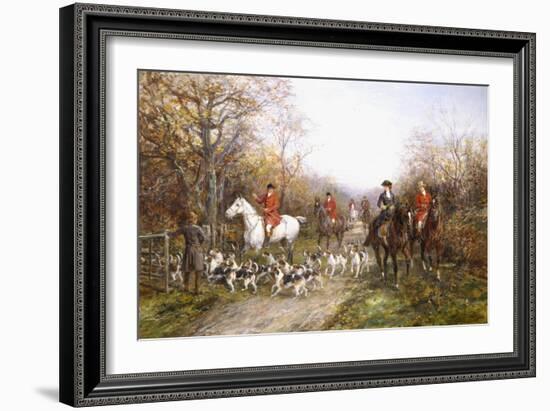 Going Through the Copse-Heywood Hardy-Framed Giclee Print