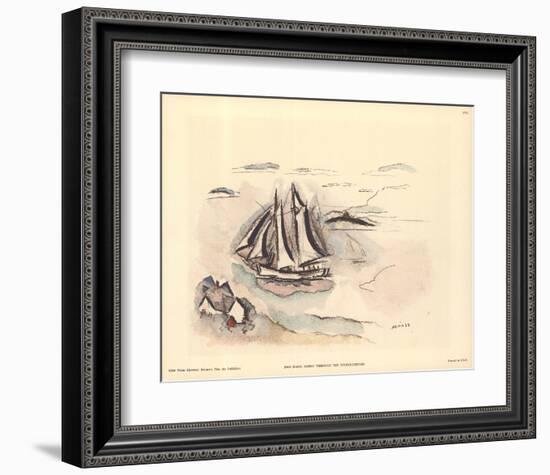 Going Through the Thoroughfare-John Marin-Framed Art Print