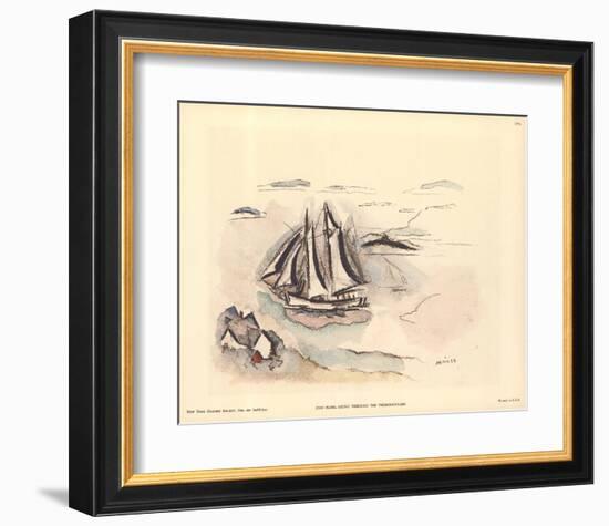 Going Through the Thoroughfare-John Marin-Framed Art Print