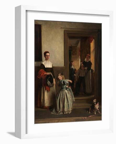 Going to a Party, 1866-John Callcott Horsley-Framed Giclee Print