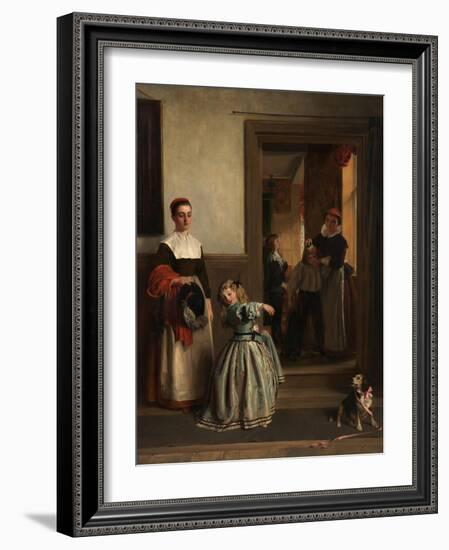 Going to a Party, 1866-John Callcott Horsley-Framed Giclee Print