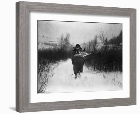 Going to Camp - Apsaroke-Edward S. Curtis-Framed Giclee Print