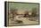 Going to Church, Christmas Eve-J. Hoover & Son-Framed Stretched Canvas