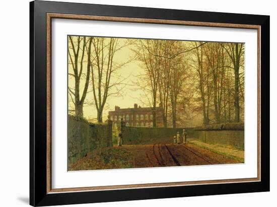 Going to Church in Autumn, 1888-John Atkinson Grimshaw-Framed Giclee Print