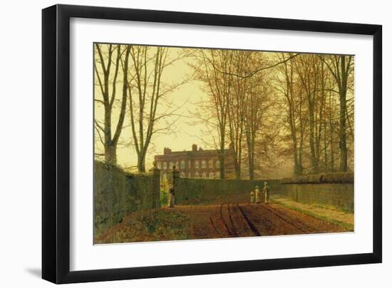 Going to Church in Autumn, 1888-John Atkinson Grimshaw-Framed Giclee Print