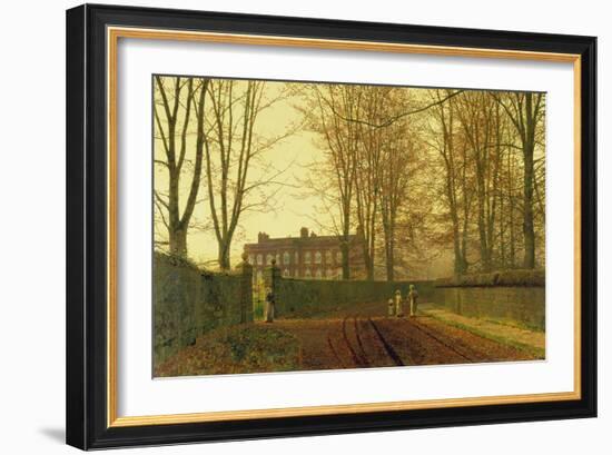 Going to Church in Autumn, 1888-John Atkinson Grimshaw-Framed Giclee Print