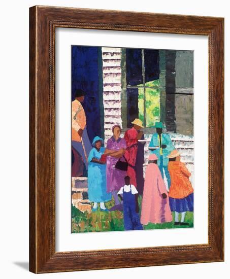 Going to Church-Dane Tilghman-Framed Art Print