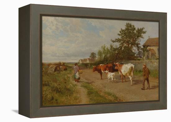 Going to Market, 1895 (Oil on Canvas)-Charles Collins-Framed Premier Image Canvas