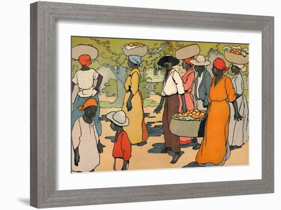 'Going to Market', 1912-Charles Robinson-Framed Giclee Print