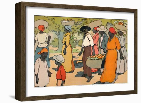 'Going to Market', 1912-Charles Robinson-Framed Giclee Print