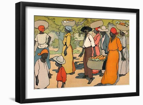 'Going to Market', 1912-Charles Robinson-Framed Giclee Print