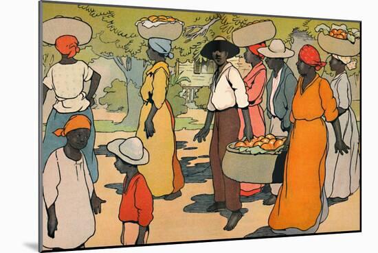 'Going to Market', 1912-Charles Robinson-Mounted Giclee Print