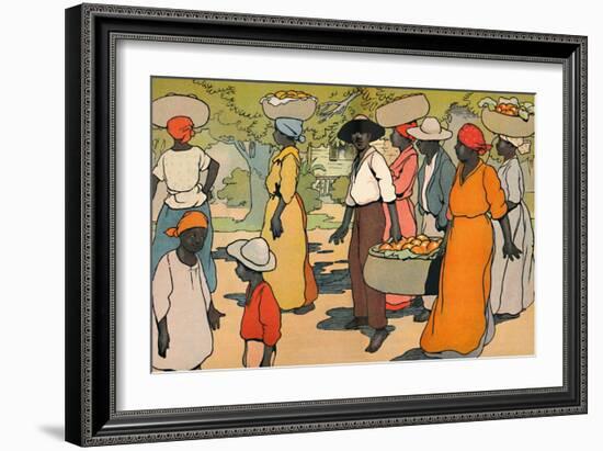 'Going to Market', 1912-Charles Robinson-Framed Giclee Print