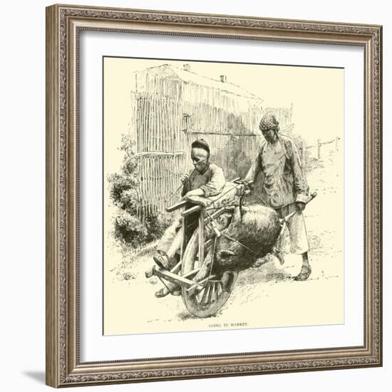 Going to Market-null-Framed Giclee Print