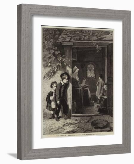 Going to School-Thomas Webster-Framed Giclee Print