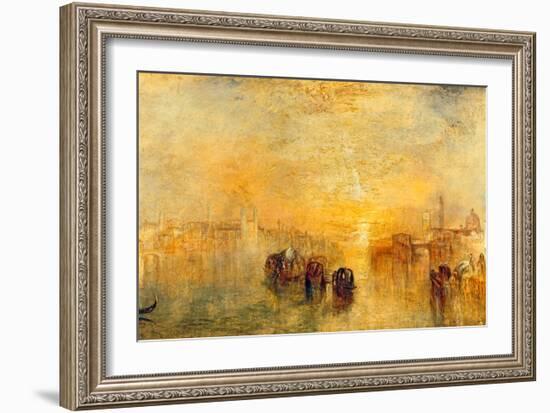 Going to the Ball, Venice, 1846-J M W Turner-Framed Giclee Print