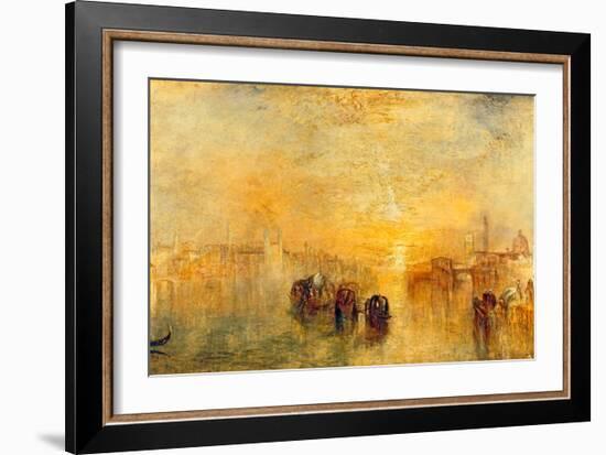 Going to the Ball, Venice, 1846-J M W Turner-Framed Giclee Print