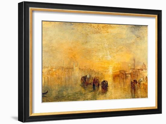 Going to the Ball, Venice, 1846-J M W Turner-Framed Giclee Print