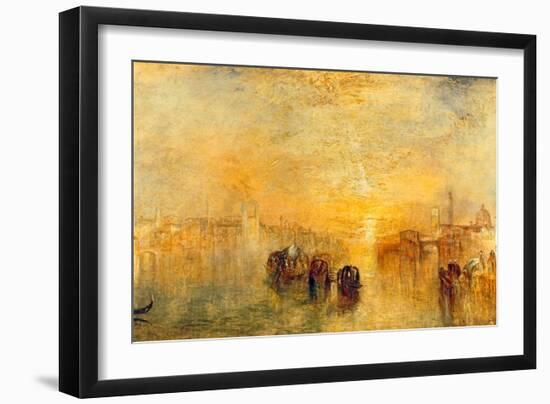 Going to the Ball, Venice, 1846-J M W Turner-Framed Giclee Print