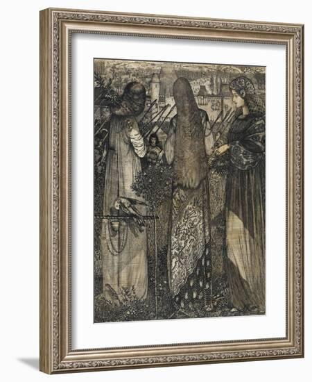 Going to the Battle, 1858-Edward Burne-Jones-Framed Giclee Print