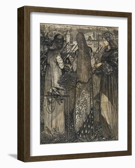 Going to the Battle, 1858-Edward Burne-Jones-Framed Giclee Print