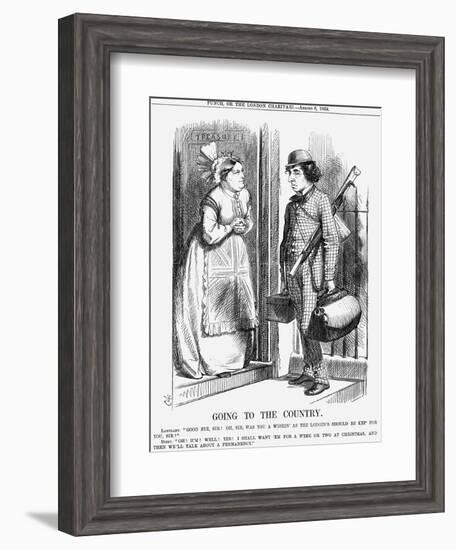 Going to the Country, 1868-John Tenniel-Framed Giclee Print