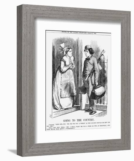 Going to the Country, 1868-John Tenniel-Framed Giclee Print