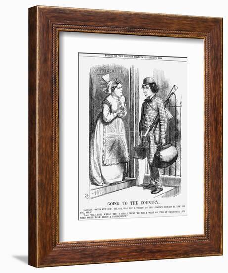 Going to the Country, 1868-John Tenniel-Framed Giclee Print