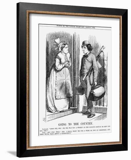 Going to the Country, 1868-John Tenniel-Framed Giclee Print