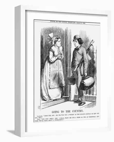 Going to the Country, 1868-John Tenniel-Framed Giclee Print