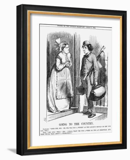 Going to the Country, 1868-John Tenniel-Framed Giclee Print