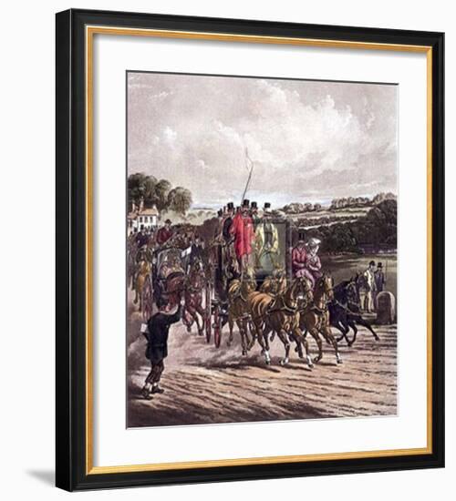 Going to the Derby-Henry Alken-Framed Art Print