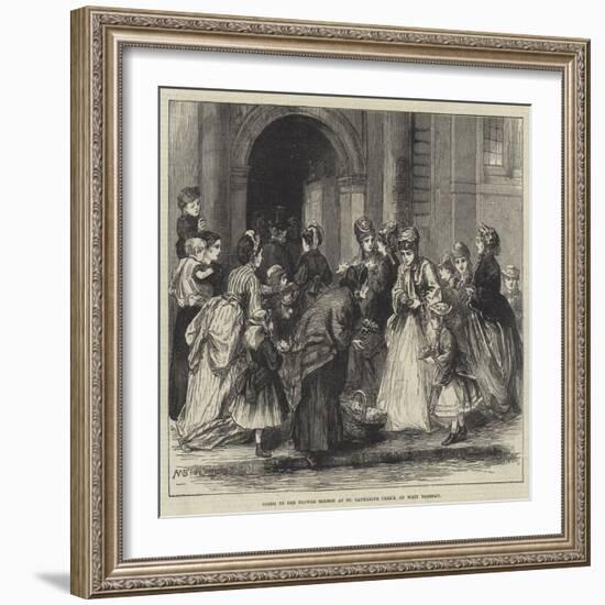 Going to the Flower Sermon at St Catherine Cree's, on Whit Tuesday-Alfred Walter Bayes-Framed Giclee Print