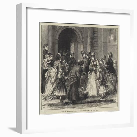 Going to the Flower Sermon at St Catherine Cree's, on Whit Tuesday-Alfred Walter Bayes-Framed Giclee Print