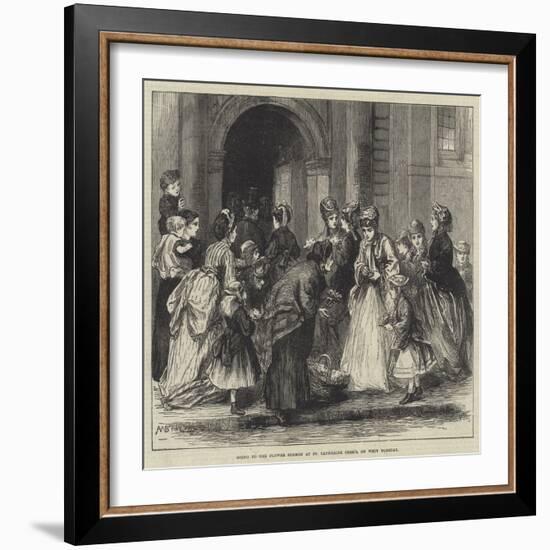 Going to the Flower Sermon at St Catherine Cree's, on Whit Tuesday-Alfred Walter Bayes-Framed Giclee Print