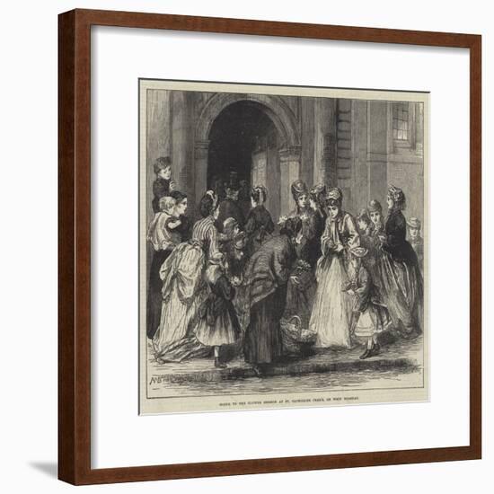 Going to the Flower Sermon at St Catherine Cree's, on Whit Tuesday-Alfred Walter Bayes-Framed Giclee Print