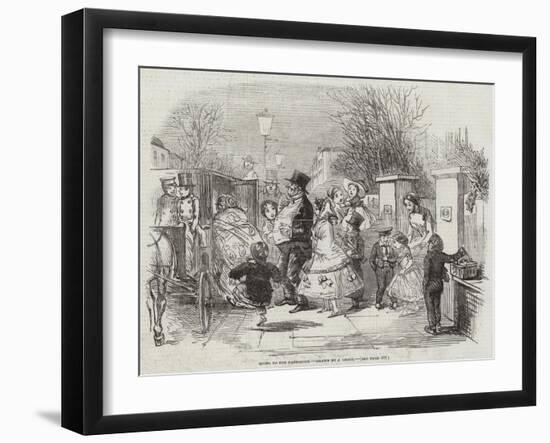 Going to the Pantomime-John Leech-Framed Giclee Print