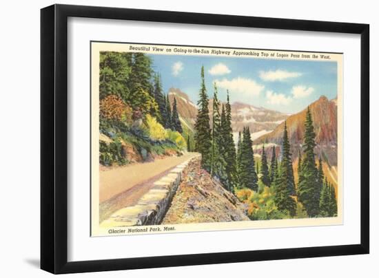 Going-to-the-Sun Highway, Glacier Park, Montana-null-Framed Art Print