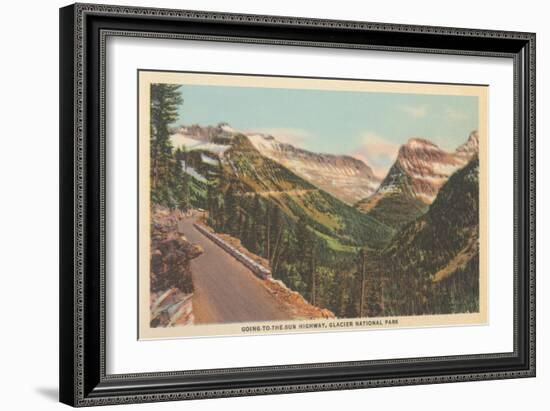 Going-To-The-Sun Highway, Glacier Park-null-Framed Art Print