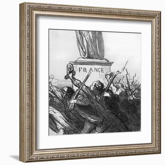 Going to War-Honore Daumier-Framed Art Print