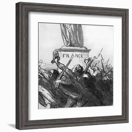 Going to War-Honore Daumier-Framed Art Print