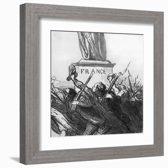 Going to War-Honore Daumier-Framed Art Print