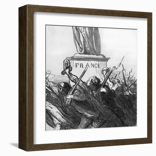 Going to War-Honore Daumier-Framed Art Print