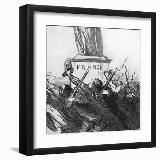 Going to War-Honore Daumier-Framed Art Print