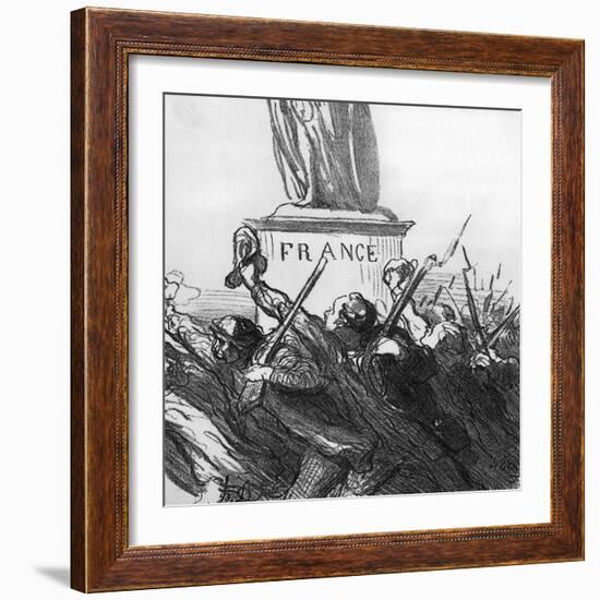 Going to War-Honore Daumier-Framed Art Print