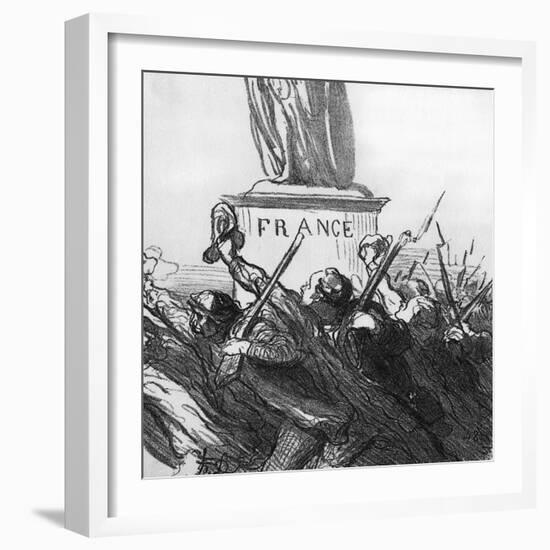 Going to War-Honore Daumier-Framed Art Print