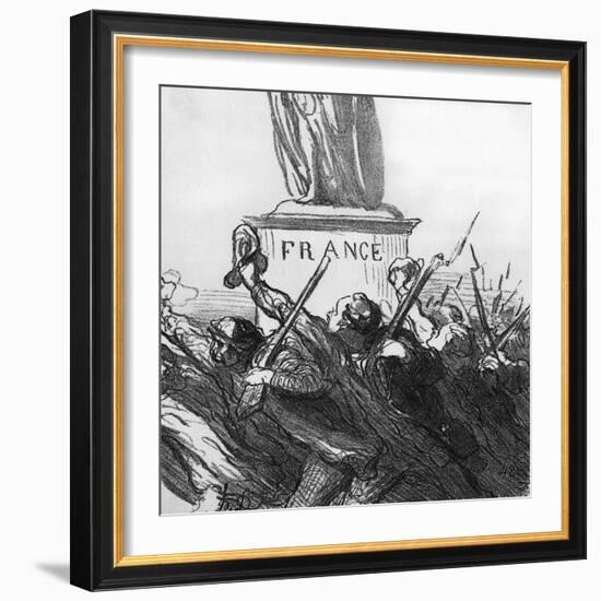 Going to War-Honore Daumier-Framed Art Print